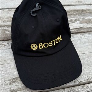 🖤 Lululemon Classic Ball Cap Boston Black/Yellow Embroidered Logo NWT